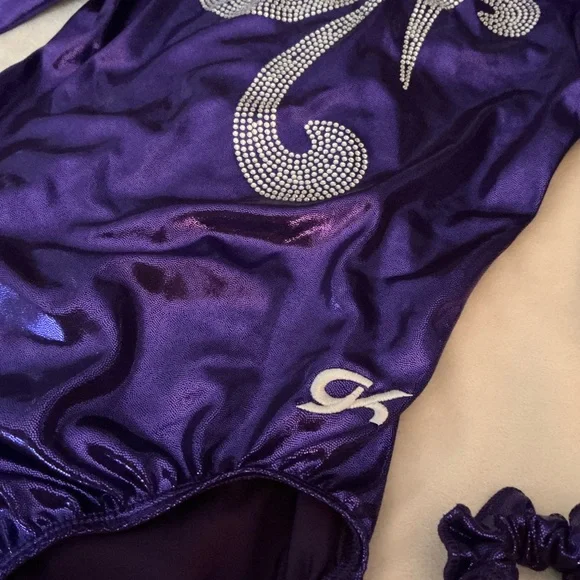 ⭐️2/$80⭐️ GK 3/4 Sleeve RHINESTONE Gymnastics Leotard (multiple adult sizes!) - Picture 4 of 6